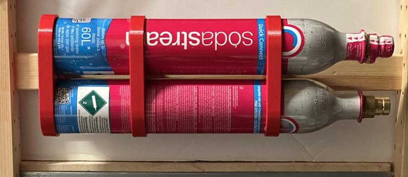 SodaStream CO2 Cylinder Holder for IKEA IVAR Shelving Unit