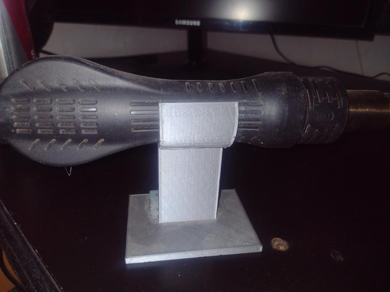 soporte para dejar fija la pistola de calor de estación de soldado