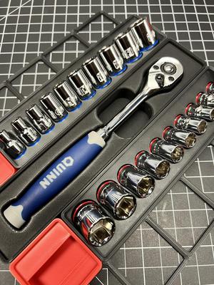 Gridfinity Tray for Quinn 1/4" Drive Ratchet