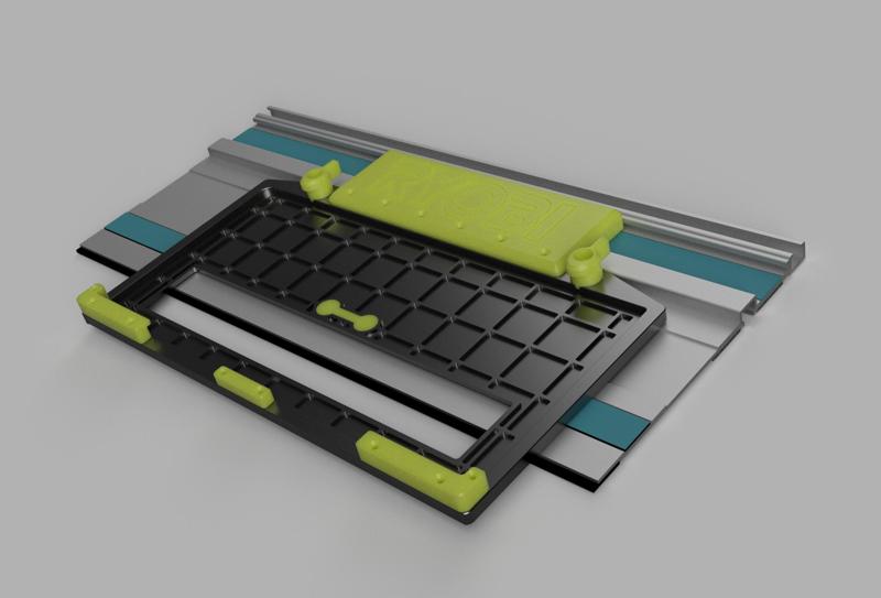 Guide rail adapter for Ryobi HCS 1250