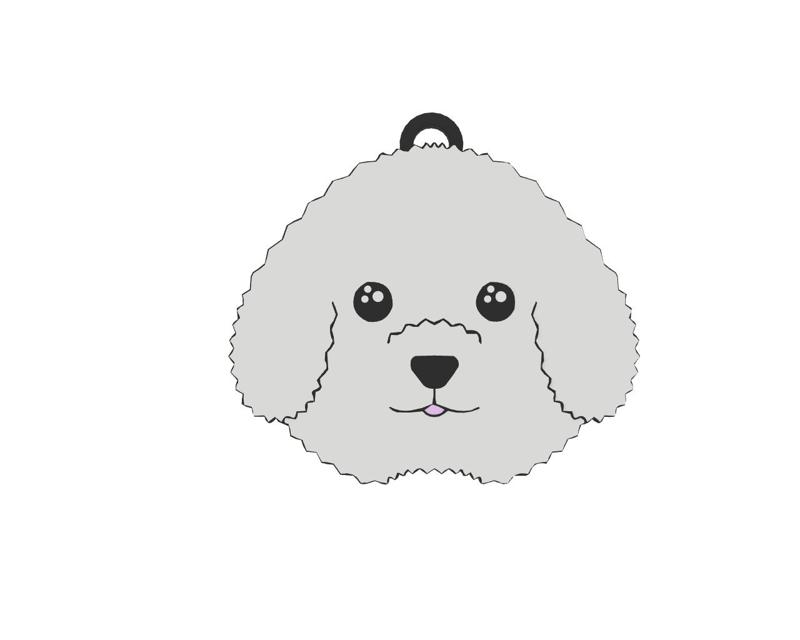 Bichon Frise Keychain