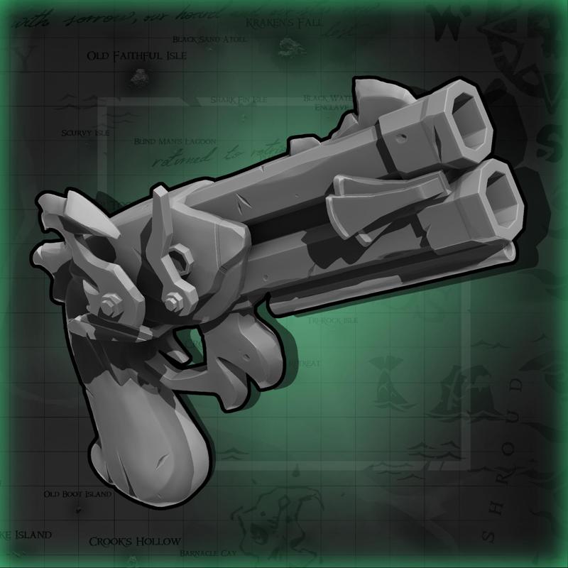 Sea of Thieves Fish Flintlock 3D print model