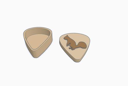 Squirrel Guitar Pick Holder