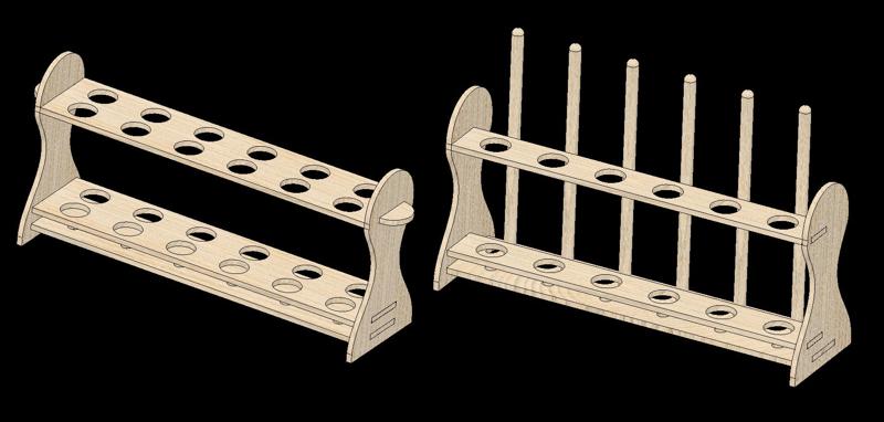Test Tube Holders -- with .dxf files