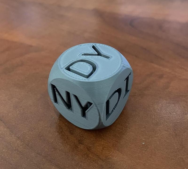 Výuková kostka - rozlišování slabik