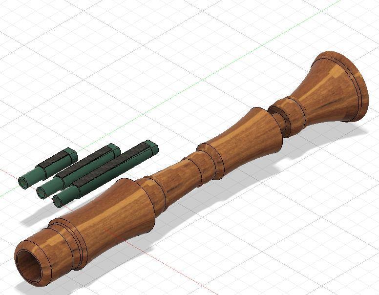 German Bagpipes - Marktsack in A, Chanter & Soprano Drone