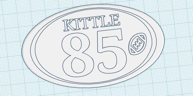 GEORGE KITTLE BADGE REEL