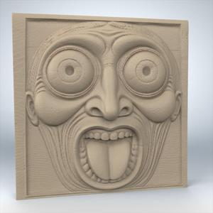 Bust Bas Relief - 9