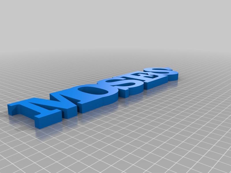 Moses Variable WORD Sculpture