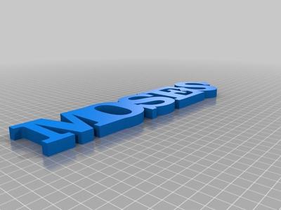Moses Variable WORD Sculpture