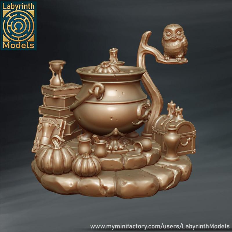 Witch Cauldron - 32mm scale
