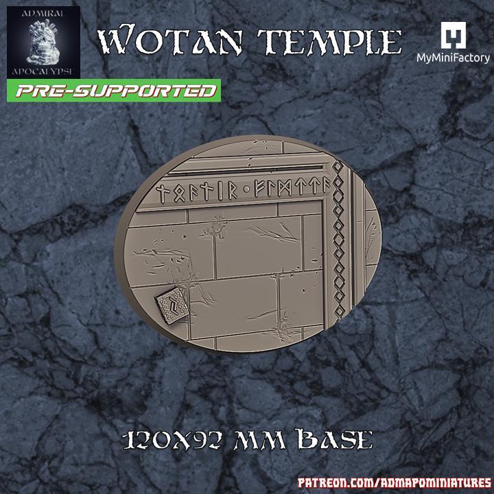 Wotan Temple 120x92mm base (pre-supported)