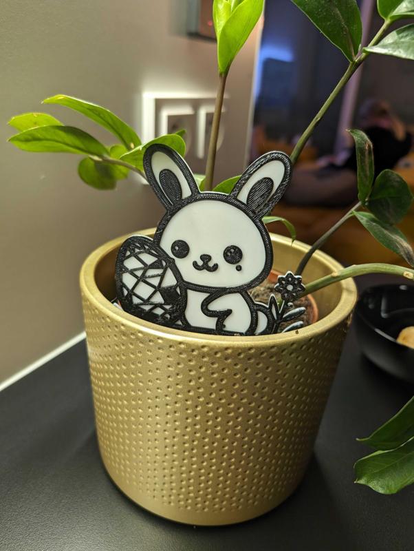 easter bunny flower decoration