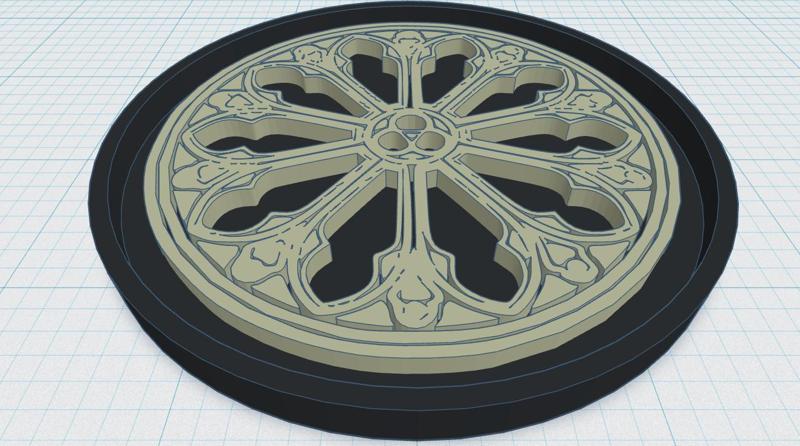 Gothic Rose Window Coaster 1