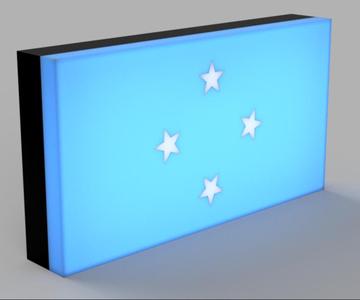World Flags - Micronesia LED Lamp