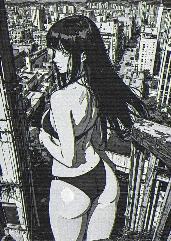 Cyber Punk City Woman