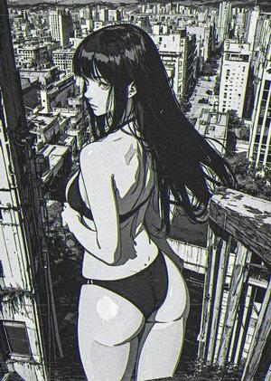 Cyber Punk City Woman