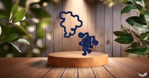 cutting marker, the tracks of blue