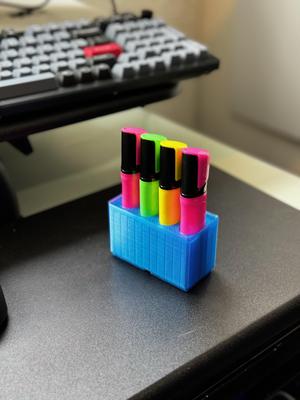 Gridfinity BIC "briteliner" highlighter holder