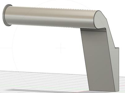 Toilet roll holder - wall mounted - left  - no visible screws