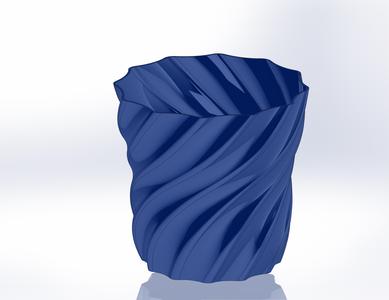 Twisted flowerpot
