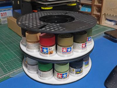 Organizer for Tamiya/Mr.Hobby paints from spool
