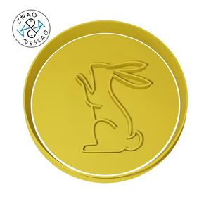 Rabbit Pose (no 18) - Cookie Cutter - Fondant - Polymer Clay