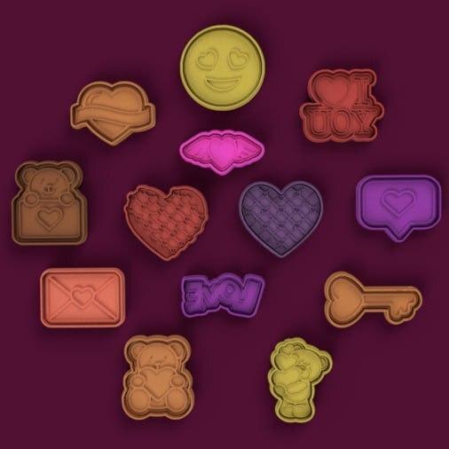 valentine cutters + stamps / valentine cutters + stamps