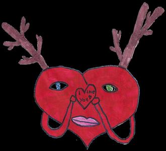 Abstracktes Hueforge Herz