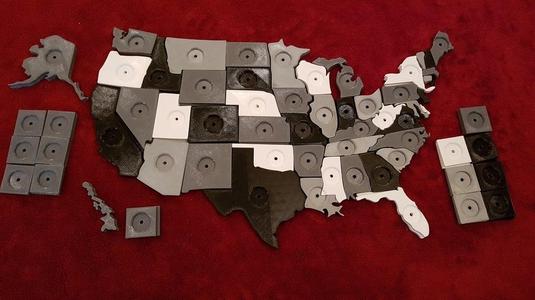 USA Coin Map (Quarters)