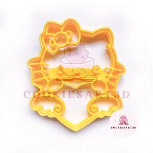 Hello Kitty Heart Cookie Cutter / Hello Kitty Heart Cookie Cutter