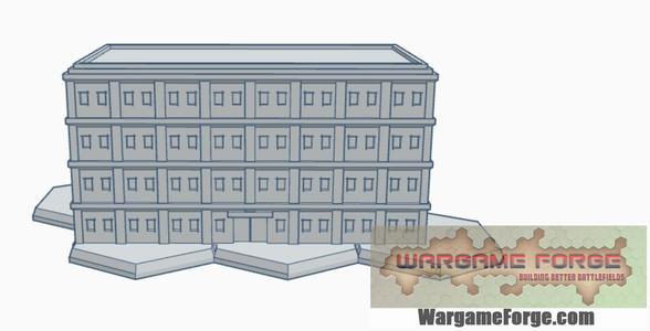 Modern Building 5 with Hex Base MHB005