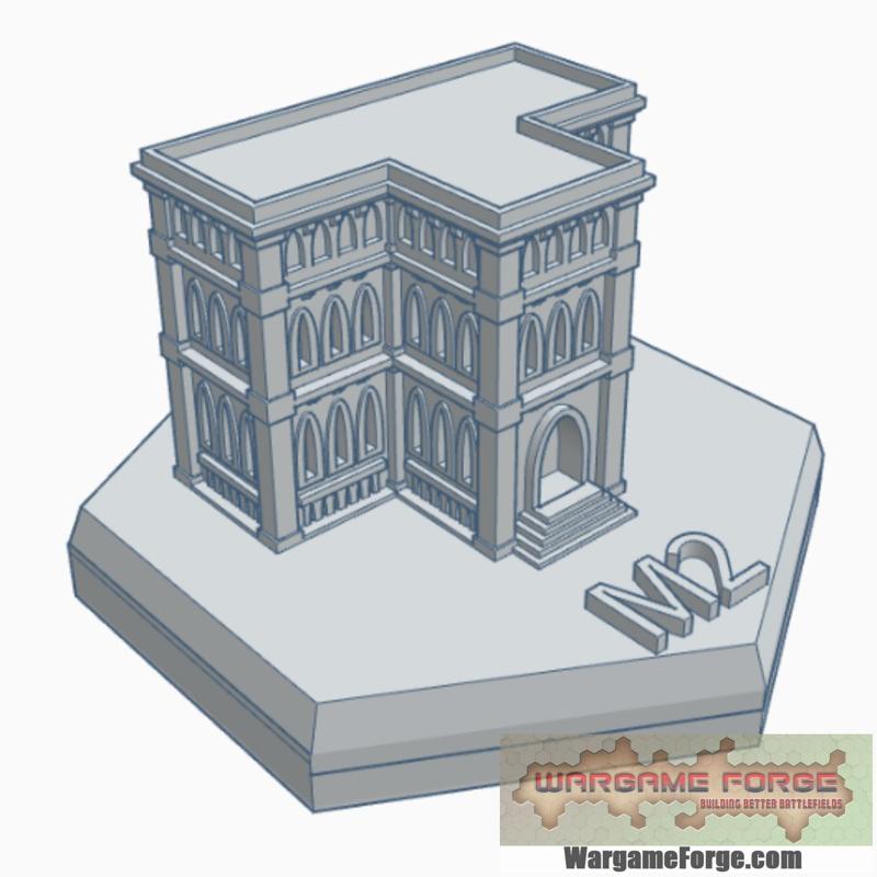 Gothic Building 6 Hex Map Scale HMSG006