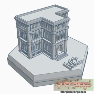 Gothic Building 6 Hex Map Scale HMSG006
