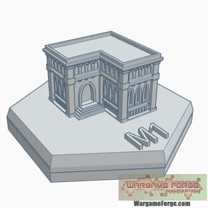 Gothic Building 9 Hex Map Scale HMSG009