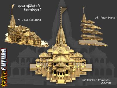 [New Version!] Ayodhya Ram Temple - No Supports Required! Easy Print!