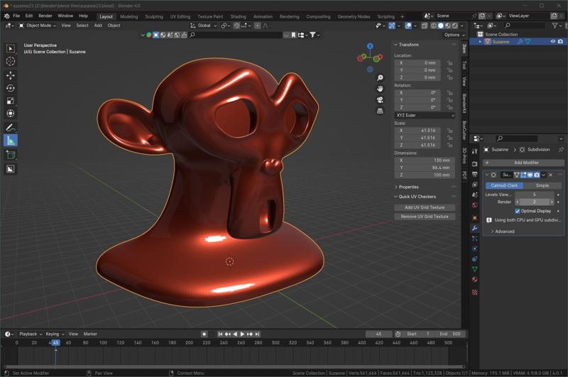 Susan (Standard Blender object)