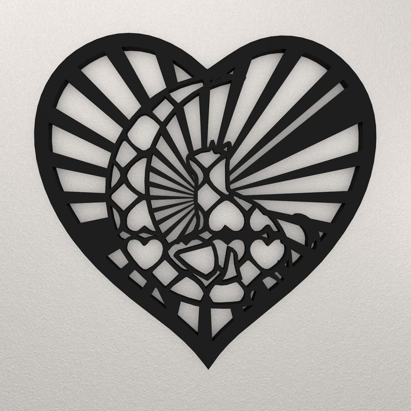 Moon Cat Wall Decoration WARAJ51