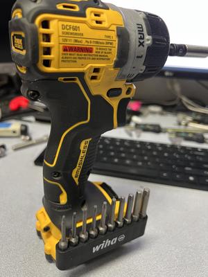 Dewalt 12v Bit Holder Attatchment for Wiha Belt Clip