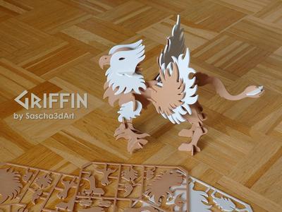 Legendary Mythical Griffin Model Assembly Kit Card