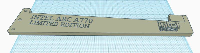 Intel Arc A770 Limeted Edition GPU Stütze