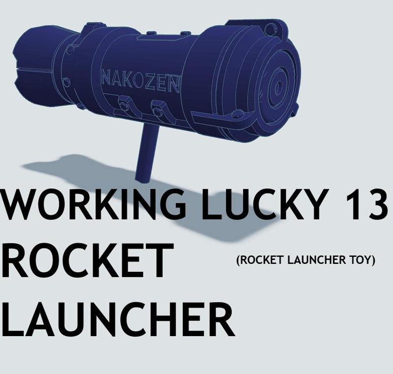 LUCKY 13 WORKING ROCKET LAUNCHER (rocket launcher toy)