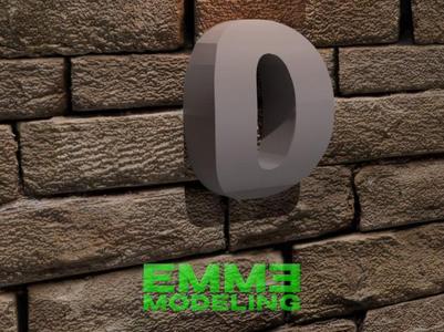 House Number 0 in Modern Rounded Style