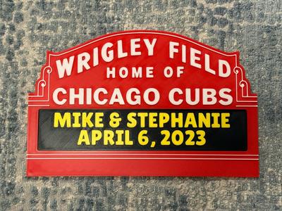 Customizable Wrigley Field Marquee