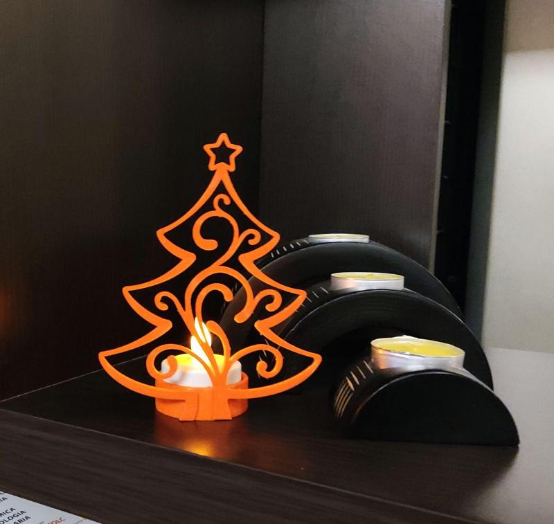 Decorazione candela led 03