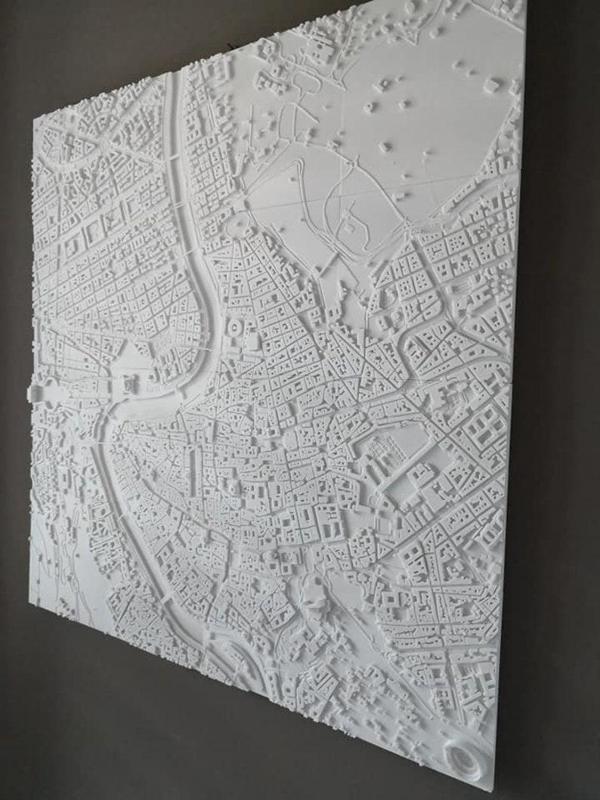 3D Rome | Digital Files | 3D STL File | Rome 3D Map | 3D City Art | 3D Printed Landmark | Model of Rome Skyline | 3D Art