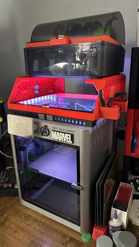 V6 Update Bambu Lab Ultimate P1P P1S X1-C Riser+AMS Stand - Community Build!