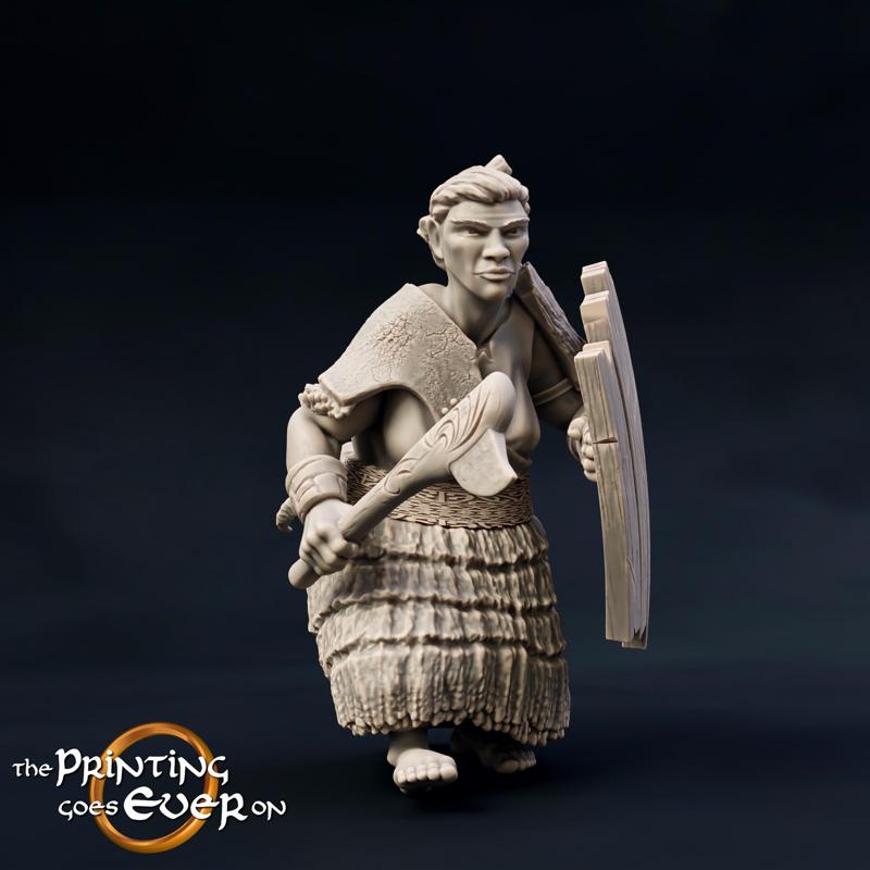 Woodwose Fighter - Model B - Presupported