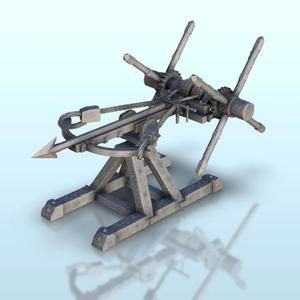 Wooden ballista with bolt 2 - Hobbit medieval scenery terrain wargame
