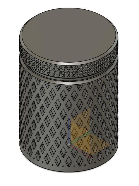 lattice jar with screw top